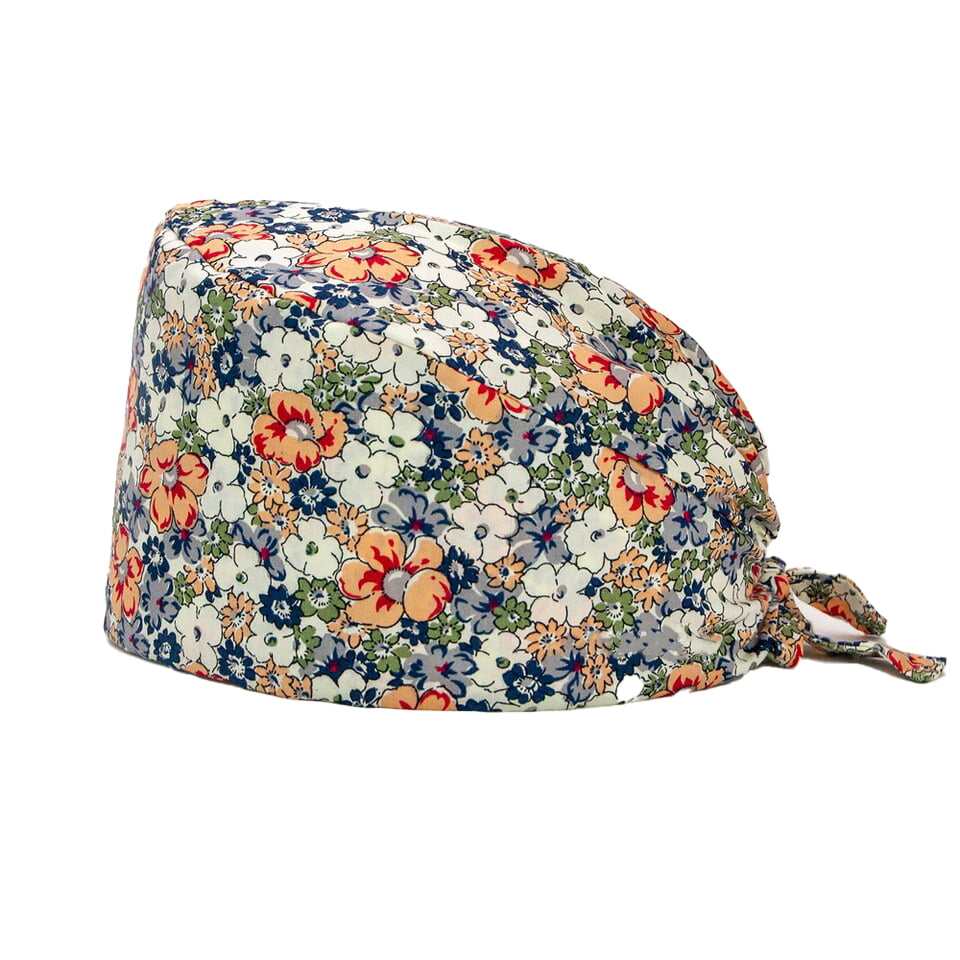 Calot Médical – Liberty Vert & Beige